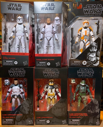 (6 Figure Bundle) Star Wars Black Series Clones