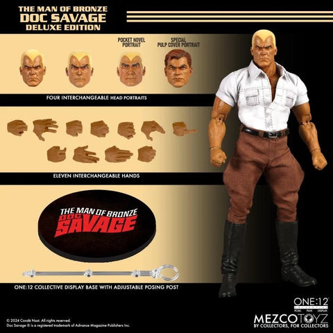 Pre-Order (Deposit) - Mezco One12 Doc Savage: The Man of Bronze (Deluxe Edition)