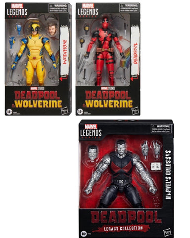 (3 Figure Bundle) Marvel Legends Deadpool & Wolverine & Colossus 6-Inch Figures