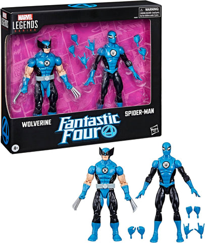 Marvel Legends Spider-Man & Wolverine (Fantastic Four Deco) Two-Pack