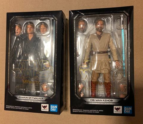 SH Figuarts Set - Anakin (Sealed) + Obiwan (reboxed)