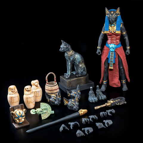 Pre-Order (Deposit) Figura Obscura Exclusive Bastet (Black & Red Version)