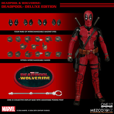 Pre-Order (Deposit) - Mezco One12 (Deadpool & Wolverine) Deluxe Deadpool 6-Inch figure