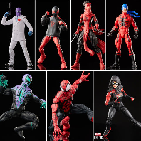 Pre-Order - Marvel Legends Spiderman Retro wave 2024 (6 Figure Set) –  Empire Toy Shop